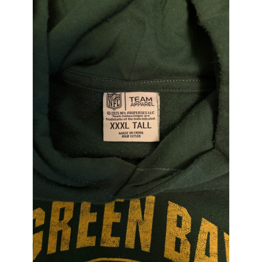 Green Bay Packers NFL Team Apparel Hoodie 3XLT Sweatpants 2XLT Set Go Pack Go - Picture 3 of 12